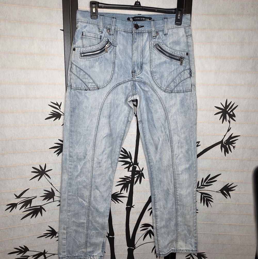 Casual Light Blue Relaxed Jeans